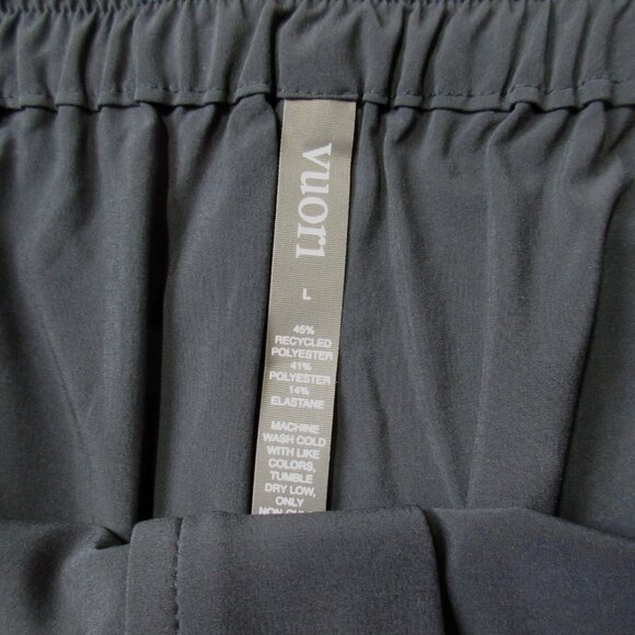 NWT Vuori VW4086 Villa Trouser in Ink Pleated Lightweight Wide Leg Pants L Short - Picture 4 of 5